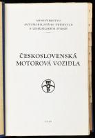1956 Ceskoslovenska Motorová Vozidla. Csehszlovák képes autós prospektus egészvászon kötésben. Ábrákkal, képekkel, regiszteres füzetben