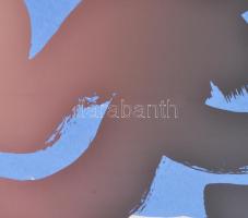 Keserü Ilona (1933-): Utókép 12. Szitanyomat, papír, jelzett, művészpéldány EA XII/XV számozással, ü...