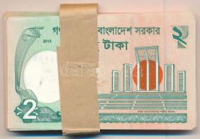 Banglades 2013. 2T (100x) kötegelővel, közte sorszámkövetők T:I,I-
Bangladesh 2013. 2 Taka (100x) w...