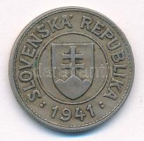 Szlovákia 1941. 1K Cu-Ni T:2 
Slovakia 1941. 1 Koruna Cu-Ni C:XF 
Krause KM#6