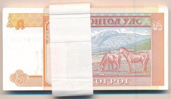 Mongólia 1993. 5T (58x) kötegelővel, sorszámkövetők T:I,I- Mongolia 1993. 5 Tögrög (58x) with wrappe...