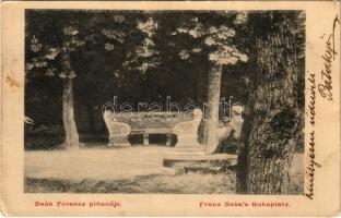 1903 Buziás, Deák Ferenc pihenője / Franz Deák's Ruheplatz (EK)