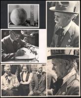 1939 május 7. Martonvásár, Linzer Pál 5 db vintage fotója, többsége pecséttel jelzett, ezüst zselatinos fotópapíron, 12,6x17,7 cm és 9x11,7 cm