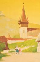 1940 Erdélyi részek visszacsatolásának emlékére. 60x90 cm kis szakadással / entry of the Hungarian t...