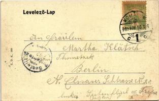 1905 Komárom, Komárnó; Nádor utca, Rehberger Sándor, Nagy Géza és Gyula az Angol Divathoz és Fektor ...