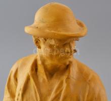 Siklódy Lőrinc (1876 Ditró -1945 Budapest) szobrászművész: Csikós. Égetett agyag, hidegen festve, je...