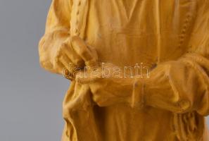 Siklódy Lőrinc (1876 Ditró -1945 Budapest) szobrászművész: Csikós. Égetett agyag, hidegen festve, je...