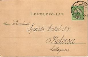 1900 Nagyszombat, Tyrnau, Trnava; Orsolyák zárdája, Nagy Lajos utca, Milchspeiser Lázár és Manheim J...