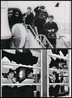 cca 1969 előtti felvételek a Beatles együttes tagjairól, 2 db mai nagyítás a néhai Lapkiadó Vállalat fotólaborjának gyűjteményéből, 10x15 cm