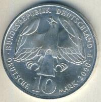 Németország 2000F 10M Ag "J. S. Bach halálának 250. évfordulója" T:BU