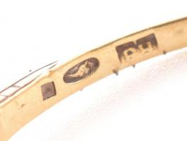 14k arany (Au) gyűrű gyémánttal 0,2 ct, 1,8g m: 51