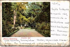 1906 Marosvásárhely, Targu Mures; Erzsébet liget / park