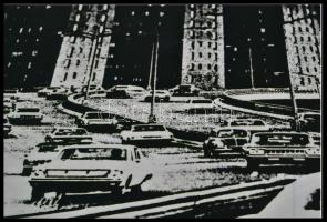 cca 1969 Lőrinczy György (1935-1981) Budapesten, majd New-Yorkban élő fotóművész felvétele New-Yorkról, 1 db mai nagyítás a néhai Lapkiadó Vállalat fotólaborjának gyűjteményéből jelzés nélkül, 10x15 cm