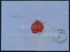 1871 5kr levélen / on cover "ARANYOS-MARÓTH" - Pest