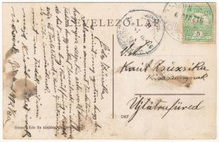 1912 Szepesszombat, Spisská Sobota; 1911. augusztus 23-i vasúti szerencsétlenség, összetört vonat. H...