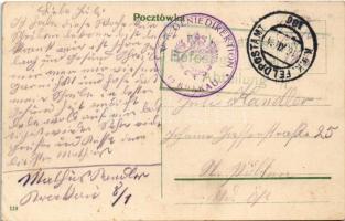 1914 Kraków, Krakkó, Krakau; Klasztor P. P. Norbertanek / monastery + "K.u.K. Geniedirektion in...