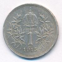 Ausztria 1915. 1K Ag "Ferenc József" T:2- patina Austria 1915. 1 Corona Ag "Franz Jos...