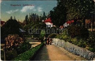 1918 Klagenfurt am Wörthersee (Kärnten), Schillerpark / park (EK)