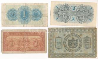 Ausztria / Szövetséges megszállás 1944. 50gr + 1sch + 2sch + Oroszország / Polgárháború / Szibéria é...