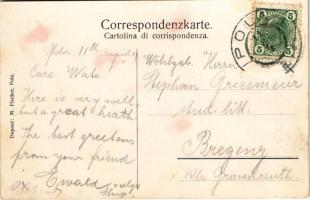 1911 An Bord SM Schiff "Budapest" K.u.K. Kriegsmarine / SMS Budapest az Osztrák-Magyar Had...