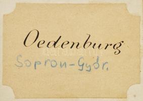 cca 1860 Sopron és Győr vármegye térképe. Rézmetszet vászonra kasírozva 53x36 cm