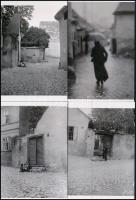 cca 1929 Budapest, Tabán, 6 db mai nagyítás Kerny István (1879-1963) budapesti fotóművész hagyatékából jelzés nélkül, 10x15 cm