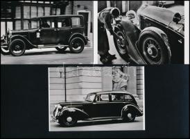 cca 1945 előtti régi autók régi filmekből, 5 db mai nagyítás egy hagyatékból, 10x15 cm