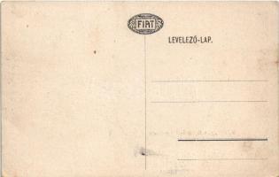 Fiat a vezető világmárka. 501 Typus 6/16 HP Topredo. Magyar Fiat Művek rt. reklám / Automobile adver...