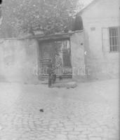 cca 1920 és 1930 között készült felvételek a Tabánról, 3 db vintage üveglemez NEGATÍV Kerny István b...