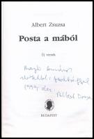 Albert Zsuzsa: Posta a mából. Új versek. A szerző által Major Anna (1932-2021) dramaturg,a Szabó - c...