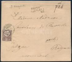 1871 15kr ajánlott levélen / on registered cover to Galizia "BUDAPEST / FŐPOSTA"