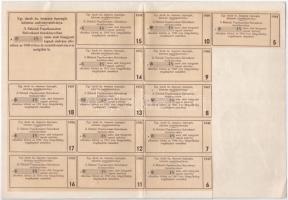 Sükösd 1940. "Sükösdi Paprikamalom Szövetkezet" névre szóló üzletrésze 10P értékben, szelv...