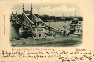 1899 (Vorläufer) Budapest, Ferenc József híd budai hídfő