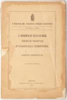 1895 A körmöci bányavidék földtani térképe, északi és déli rész, 2 db térkép, M. Kir. Földtani Intéz...