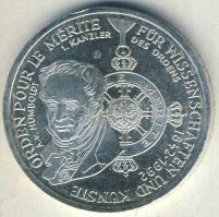 Németország 1992. 10M Ag "Pour le Mérite" T:BU