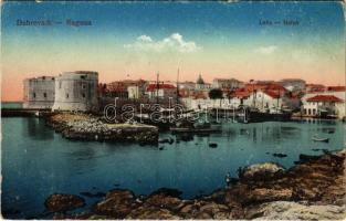 1918 Dubrovnik, Ragusa; Luka / Hafen / port + Kriegsgefangenen-Arbeiterabteilung Nr. 206 (EK)
