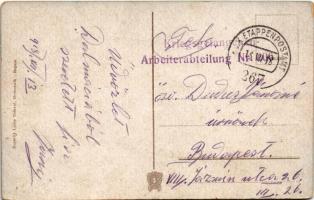 1918 Dubrovnik, Ragusa; + "Kriegsgefangenen-Arbeiterabteilung Nr. 206" (EB)