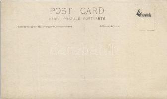 Komárom, Komárnó; Kis Duna, híd, kikötő gőzhajókkal / Danube river port, ships. photo