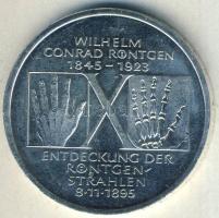 NSZK 1995. 10M Ag "Röntgen" T:BU