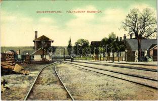 Fehértemplom, Ung. Weisskirchen, Bela Crkva; Station / Vasútállomás / railway station / Bahnhof