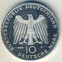 NSZK 1993. 10M Ag "100 éves Potsdam" T:BU