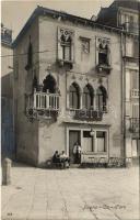 Piran, Pirano; Ca doro, Piazza Tartini, Birra Dreher Trieste / Tartinijev trg / square, cafe. Prop. Ris M. Cattani
