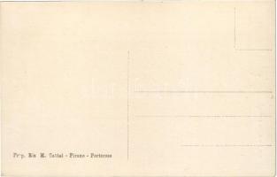 Piran, Pirano; Ca d'oro, Piazza Tartini, Birra Dreher Trieste / Tartinijev trg / square, cafe. ...