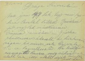 1940 M. Kir. 207/3. KLGS Munkásszázad zsidó munkaszolgálatos által hazaküldött levelezőlapok, 9 db, ...