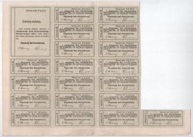 Máramarossziget 1911. "Közgazdasági Bank Részvénytársaság Máramarosszigeten" részvénye 200...