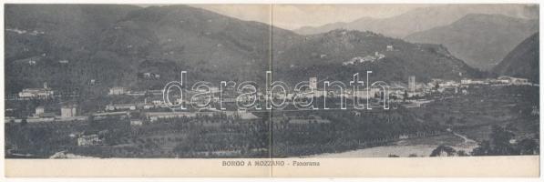 Borgo a Mozzano (Lucca). 2-tiled folding panoramacard