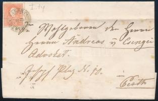 ca 1858 5kr levélen / on cover "MARTON VÁSÁR" - Pesth