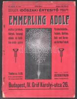 1914 Bp., Emmerling Adolf Időszaki értesítő, műtűzijátékok, farsangi cikkek és kotillon áruk gyára illusztrált katalógus, szakadásokkal, 64p