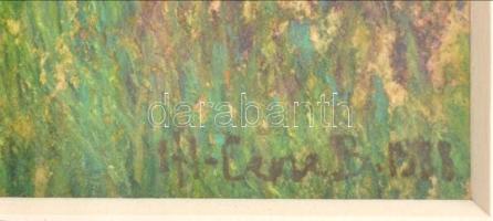 ifj. Czene B. 1988 jelzéssel: Női akt. Vegyes technika, papír. Dekoratív, üvegezett fakeretben. 22,5...