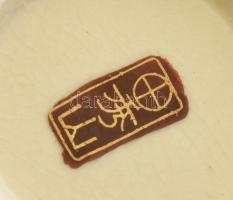 Antik Satsuma, japán váza, kézzel festett fajansz, jelzett, hibátlan, m: 16,5 cm